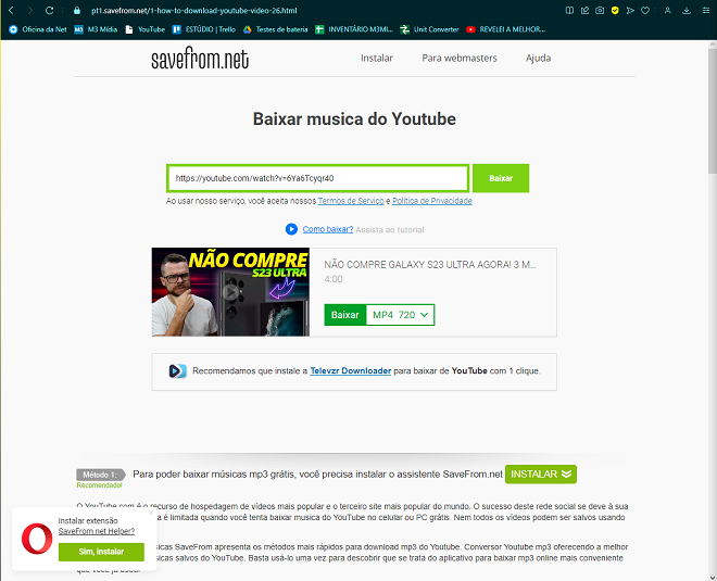 Como baixar vídeos do YouTube com um truque simples: "SS"