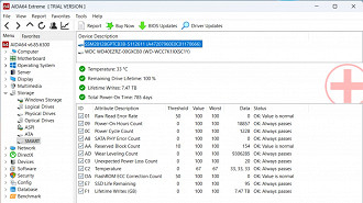 Verifique o SMART no AIDA64 Extreme - Maneiras de verificar a saúde do SSD no Windows 10 e no Windows 11.