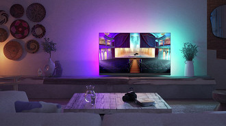 Smart TV Philips OLED908 com tecnologia MLA da LG traz tela com mais brilho. Fonte: Philips