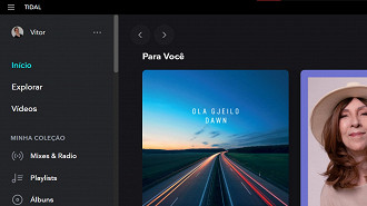 Tidal transmite músicas sem perdas em todas as plataformas ou não. Fonte: Oficina da Net