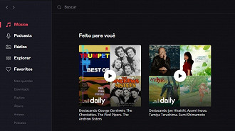 Deezer transmite músicas sem perdas em todas as plataformas ou não. Fonte: Oficina da Net