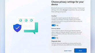 Privacidade do usuário no Tiny11. Fonte: thurrott