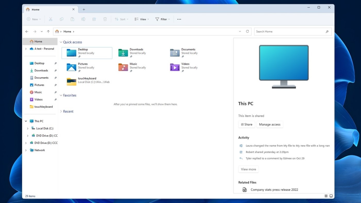 Explorador de Arquivos terá grande atualização, diz Microsoft