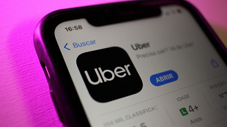 Tela inicial do aplicativo Uber ganha novo design. Fonte: Oficina da Net