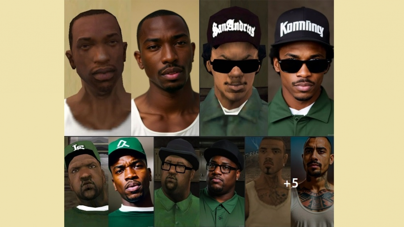 Veja como seriam os personagens do GTA: San Andreas na vida real - Oficina da Net - Oficina da Net