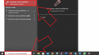 Passo 01 - Corrigindo o erro 0x800703f1 através da ferramenta de solução de problemas do Windows. Fonte: Vitor Valeri