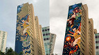 Genshin Impact: fã brasileiro faz grafite do jogo em prédio de São Paulo