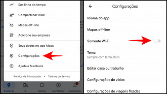 Como desativar o modo somente Wi-Fi.