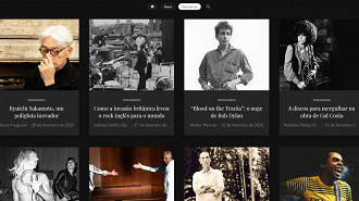O conteúdo editorial na Qobuz - As notícias e os Panoramas publicados na magazine do serviço de streaming. Fonte: Vitor Valeri