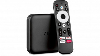 Modelo de TV Box da ZTE que possui o sistema Android (Crédito: ZTE/Reprodução)