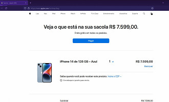 iPhone continua vendendo no site da Apple no Brasil