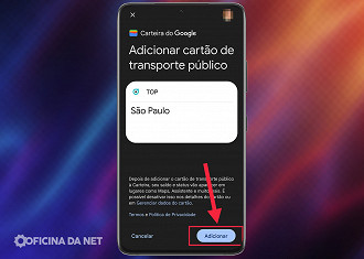 Passo 17 - Pagando bilhetes do Metrô de SP com o celular utilizando o cartão de crédito. Fonte: Vitor Valeri