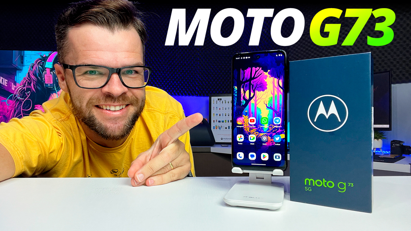 Smartphone Motorola Moto G73 5G 128GB - Branco, RAM 8GB, Câmera 50MP,  Selfie 16MP e Tela 6,5