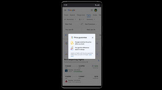 Selo de preço garantido no Google Flights. Fonte: Google