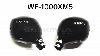 Imagem vazada do fone de ouvido in-ear Bluetooth TWS Sony WF-1000XM5. Fonte: thewalkmanblog