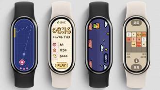 Xiaomi Mi Band 8 ganha novas telas. Fonte: Xiaomi