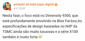 Segundo o Weibo, Vivo X100 é quem vai estrear o Dimensity 9300 5G