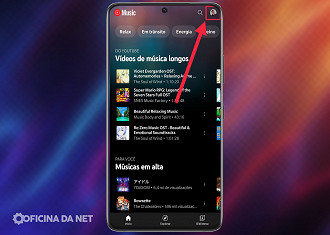 Passo 01 - Alterando as definições de qualidade do áudio em Economia de dados no YouTube Music. Fonte: Vitor Valeri