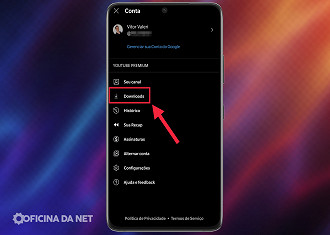 Passo 02 - Limitando os downloads inteligentes no YouTube Music. Fonte: Vitor Valeri