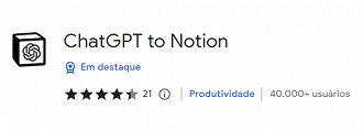 ChatGPT to Notion, um chat que conversa diretamente com o Notion