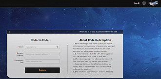 Captura de tela da página de Código de Resgate para a inserção de códigos de abril de 2023 de Honkai: Star Rail. Fonte: Vitor Valeri