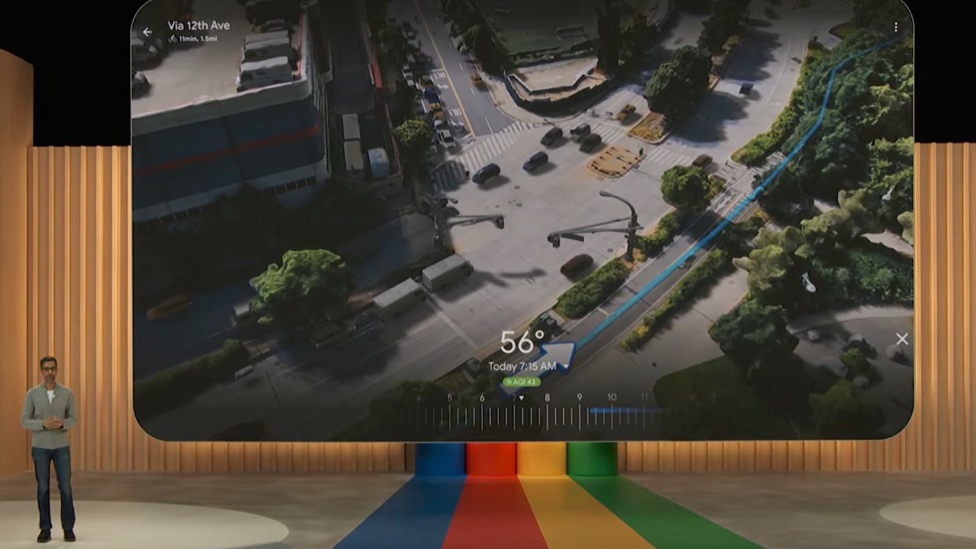 Immersive Visualization of Routes - Capa Google Maps Ira Exibir Rotas Em 3d Com Uma Visao Aerea Do Local 