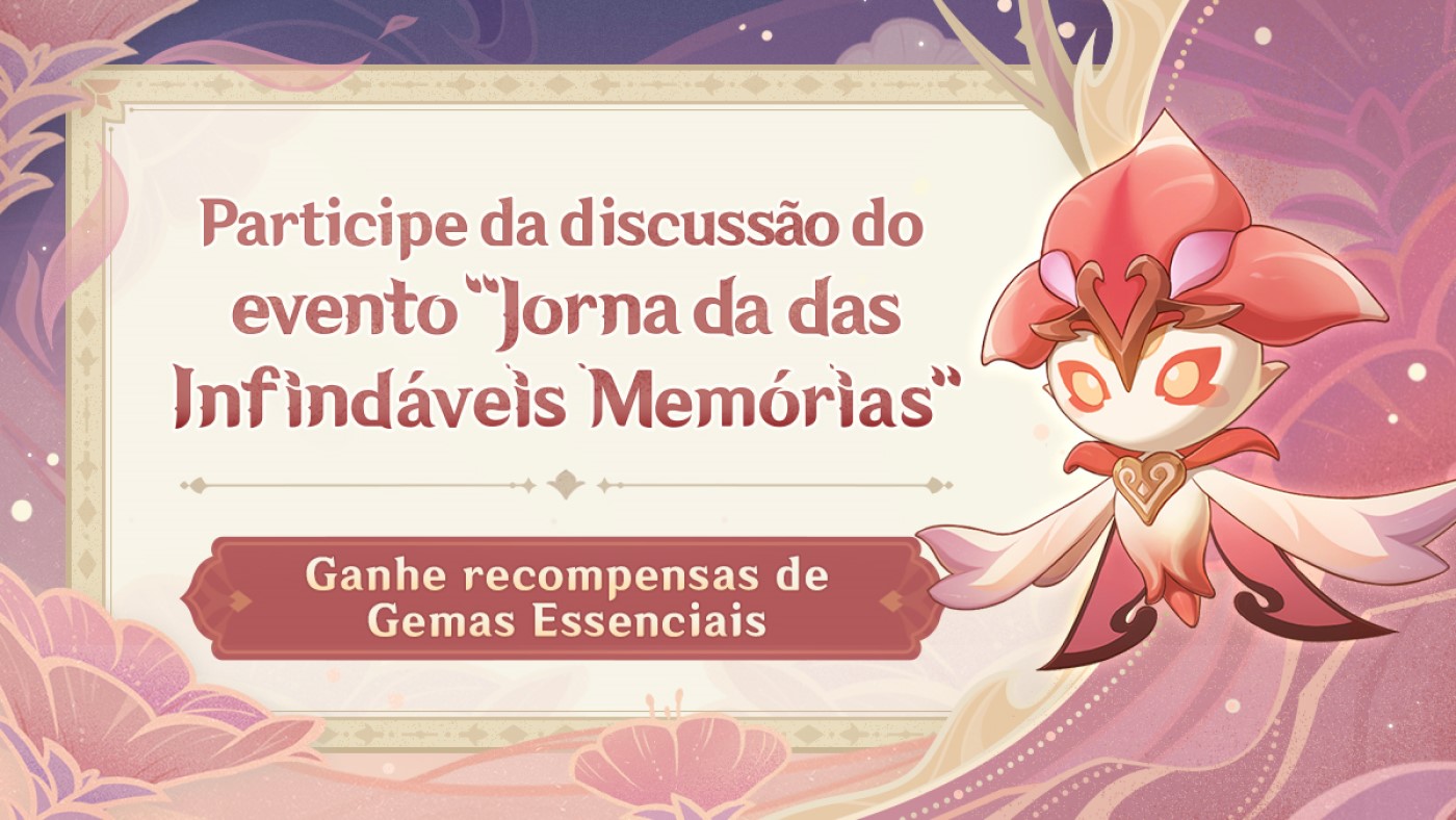 Genshin Impact: Participe deste evento e ganhe Gemas Essenciais grátis