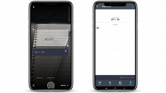 Resolução de um simples problema matemático usando o iScanner (Foto: Oficina da Net)