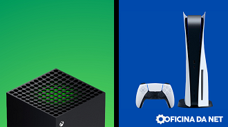 O Xbox possui visual mais conservador, já o PS5 visa o aspecto futurista