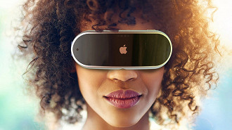 Óculos (headset) Apple de realidade aumentada (AR) e realidade virtual (VR). Fonte: digitaltrends Óculos (headset) Apple de realidade aumentada (AR) e realidade virtual (VR). Fonte: digitaltrends