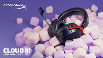 Headset gamer HyperX Cloud III é anunciado junto com in-ear Bluetooth TWS HyperX Cirro Buds Pro. Fonte: HP Inc