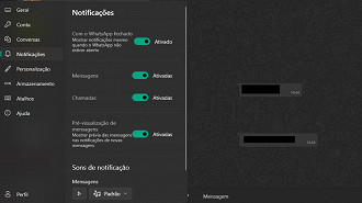 Como configurar as notificações do WhatsApp para computador (PC Windows ou Mac). Fonte: Vitor Valeri