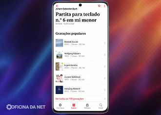 Passo 05 - Utilizando os filtros do Apple Music Classical no Android. Fonte: Vitor Valeri