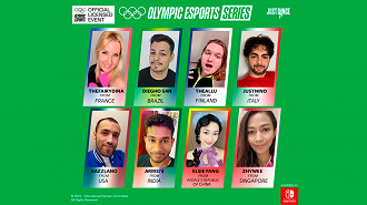 Finalistas do Olympic Esports Series 2023; Foto divulgação