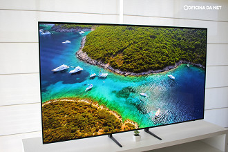 Já montamos e iniciamos os testes da Samsung QD-OLED S90C. Fonte: Oficina da Net