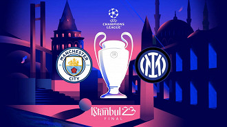 Manchester City x Internazionale: onde assistir a final da Champions League. Fonte: UEFA/Reprodução
