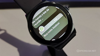 Mensagens de WhatsApp no relógio