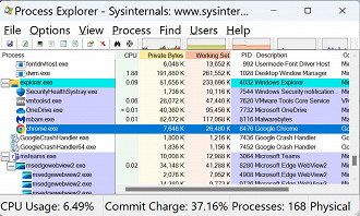 Captura de tela mostrando que o Chrome continua em execução no Windows 11, mas o navegador não abre. Fonte: BleepingComputer