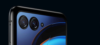Razr 40 Ultra tem conjunto duplo traseiro de câmeras (Imagem: Motorola Brasil/Divulgação) Razr 40 Ultra tem conjunto duplo traseiro de câmeras (Imagem: Motorola Brasil/Divulgação)