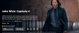 John Wick 4 está disponível no Prime Video.