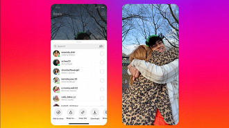 Demonstração do compartilhamento de um Reels baixado de outra conta no Instagram. Fonte: Instagram