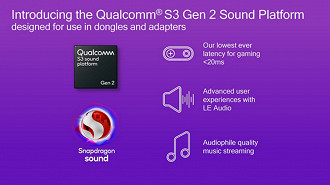 Chipset Qualcomm S3 Gen 2 promete melhorias consideráveis na latência. Fonte: Qualcomm