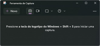 Imagem do app Ferramenta de Captura do Windows 11, utilizado para salvar parte da tela exibida. Fonte: Oficina da Net