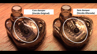 Diferenças físicas entre a versão original e a versão alterada do KZ x HBB PR2.