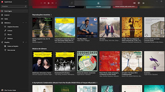 Músicas do Apple Music Classical no aplicativo Apple Music para Windows 10. Fonte: Vitor Valeri