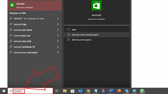 Passo 01 - Limpe o cacha da Microsoft Store. Fonte: Vitor Valeri