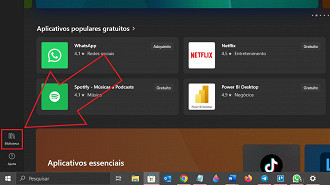 Passo 03 - Atualize o aplicativo da Microsoft Store. Fonte: Vitor Valeri