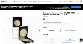 Galaxy Z Flip 5 no Brasil