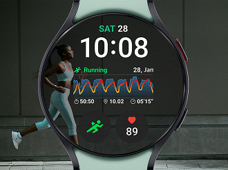 Análise do treino e do condicionamento físico feita pelo Galaxy Watch6. Fonte: Samsung