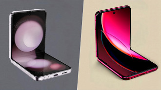 As telas do Razr 40 Ultra são mais fluidas e 0,2 polegadas maiores que as do rival coreano